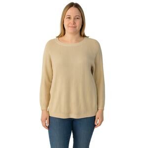Liz Claiborne Women's Metallic Knit Crew Neck Sweater - Size Medium (NWOT)